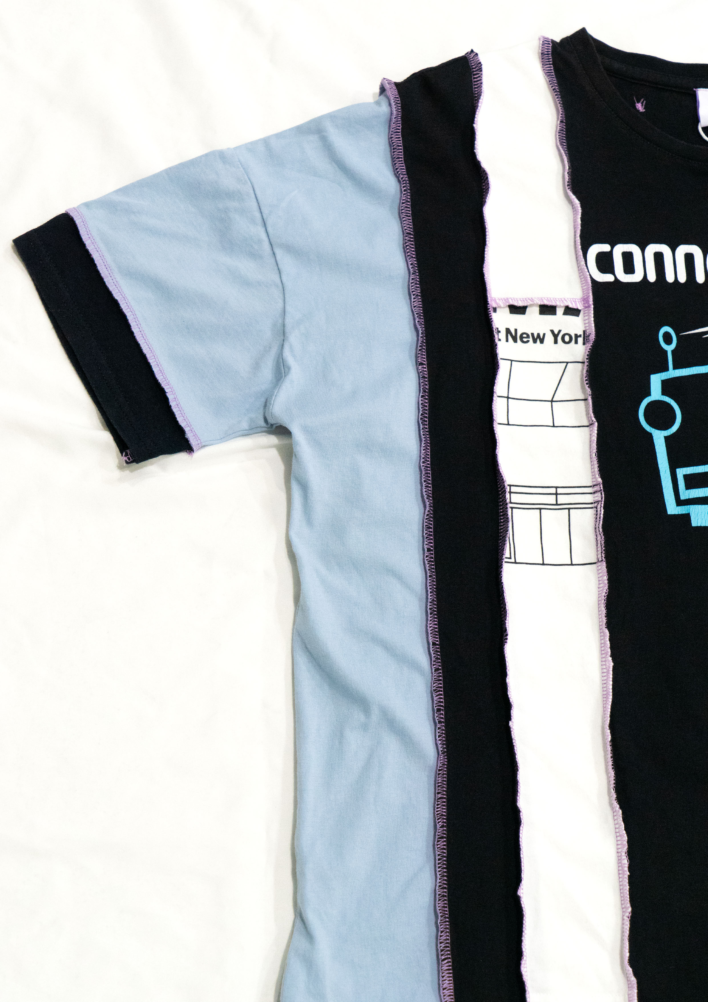 Reimagined upcycled tee - multicolour