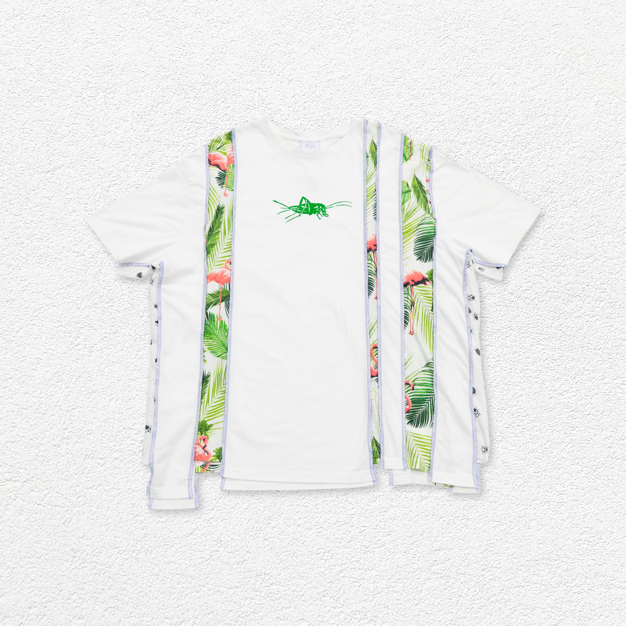 Reimagined upcycled tee - white