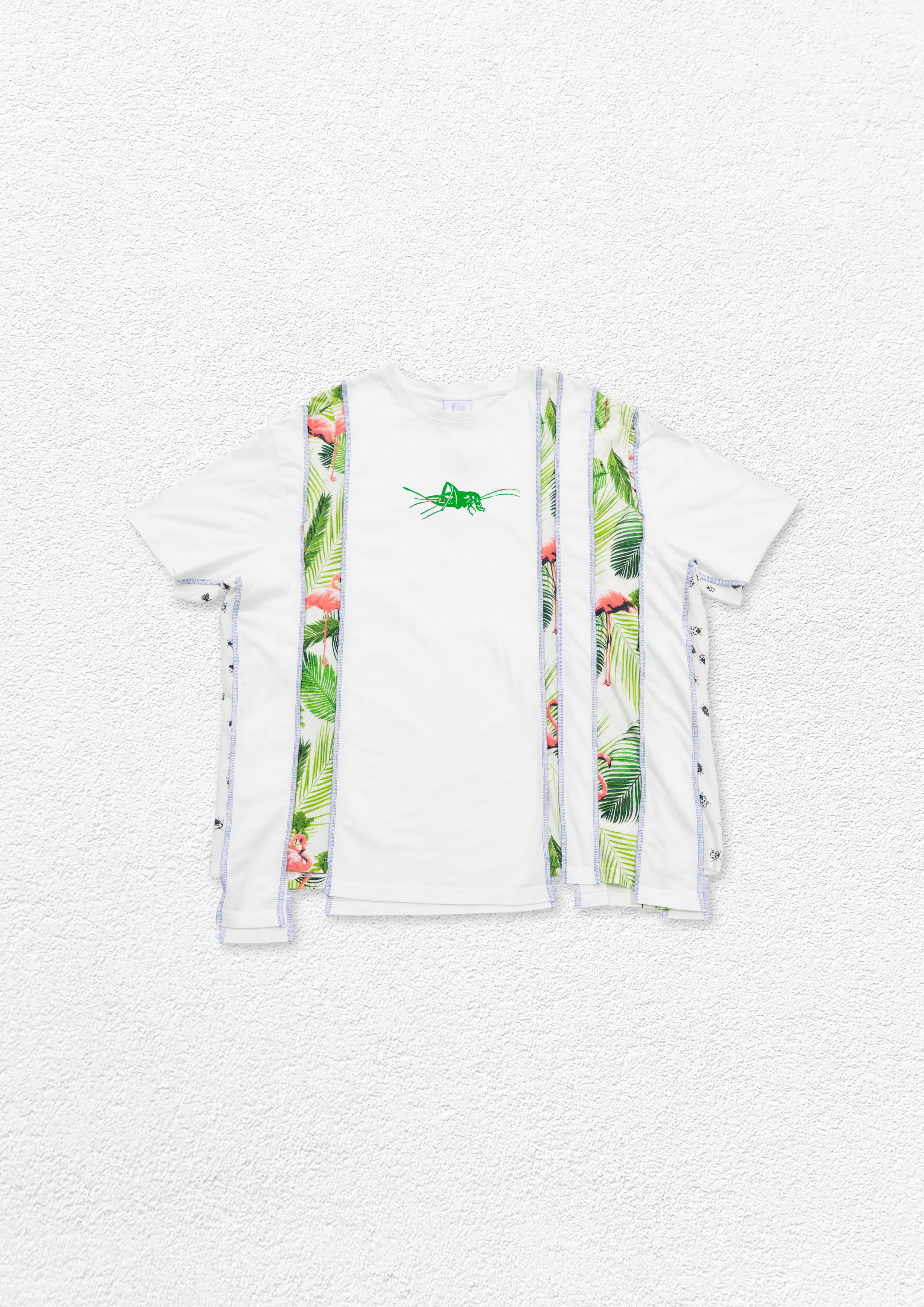 Reimagined upcycled tee - white