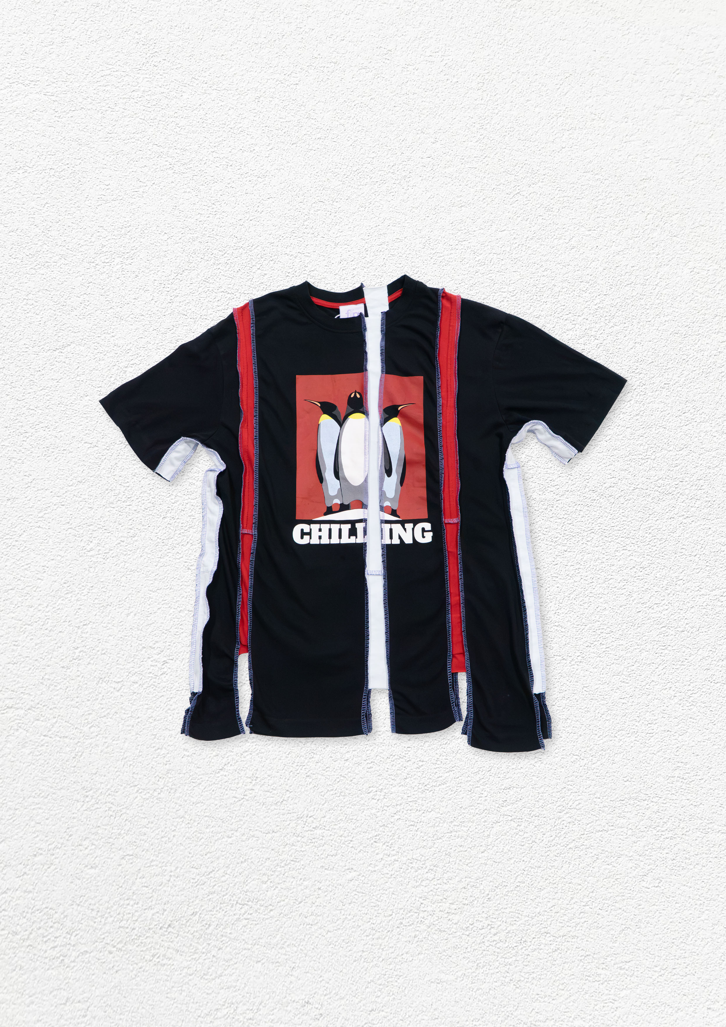 Reimagined upcycled tee - black