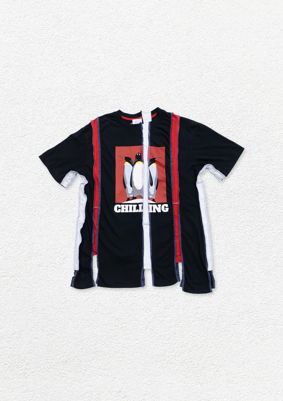 Reimagined upcycled tee - black
