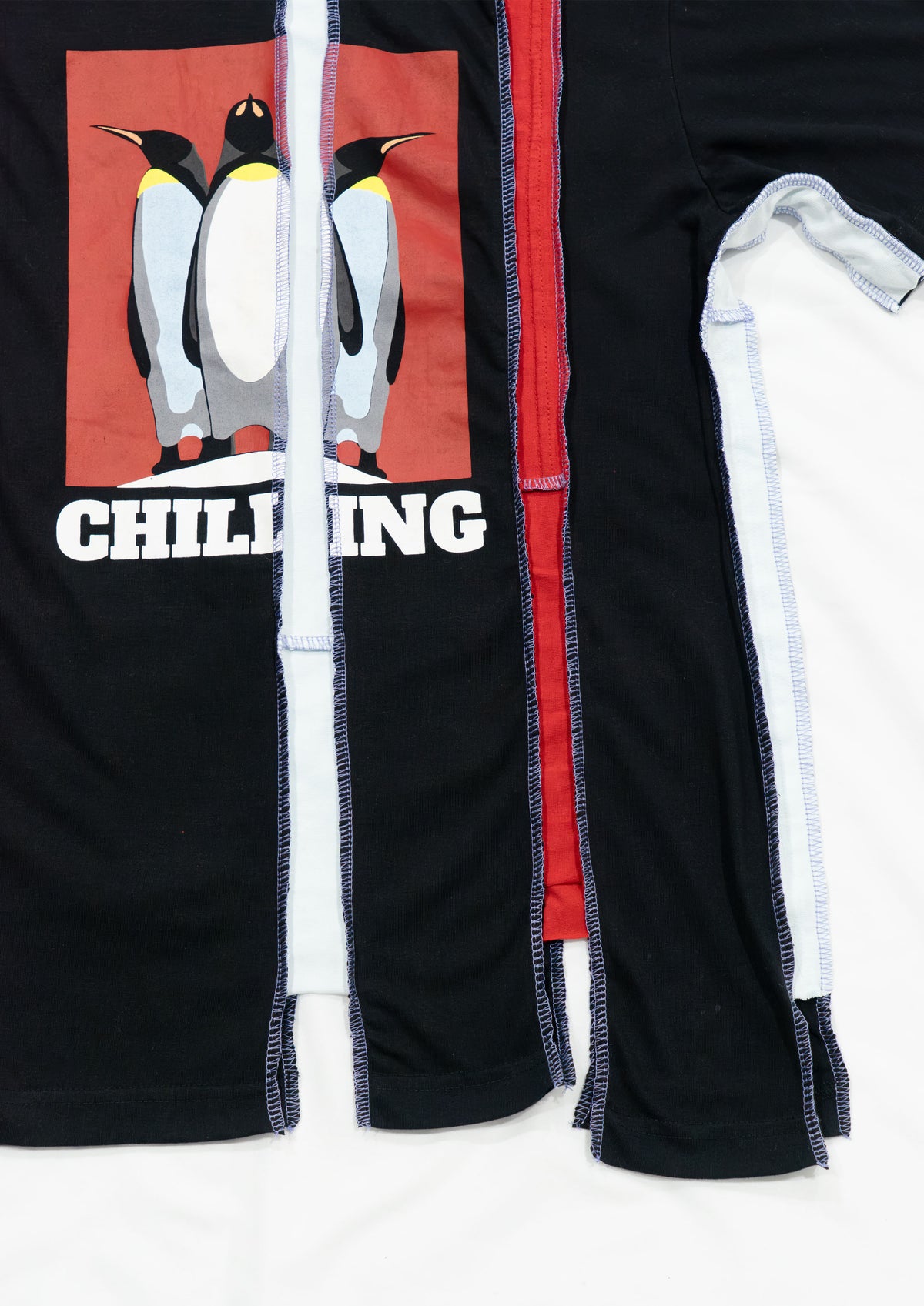 Reimagined upcycled tee - black