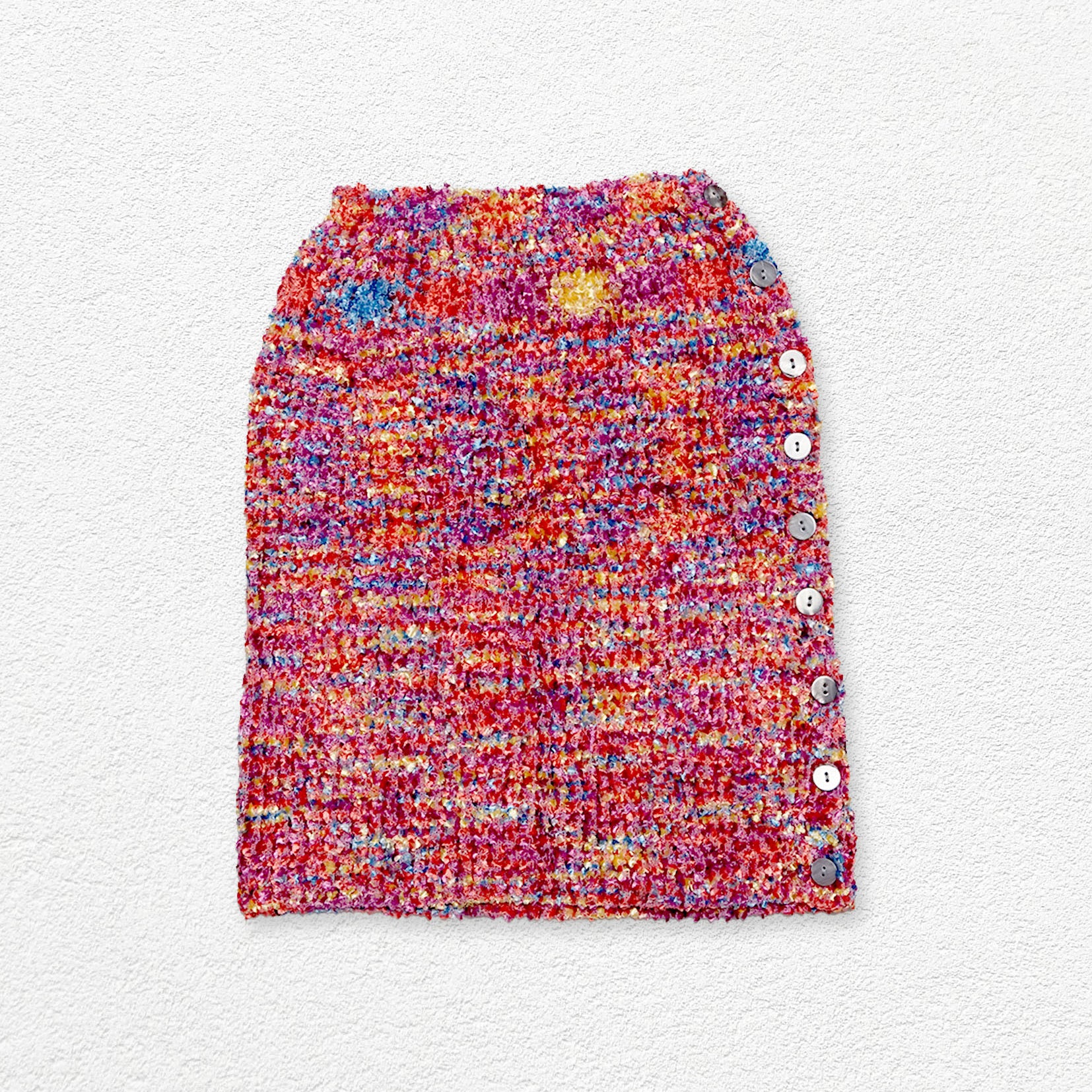 Sprinkle knit mini tube skirt - pink