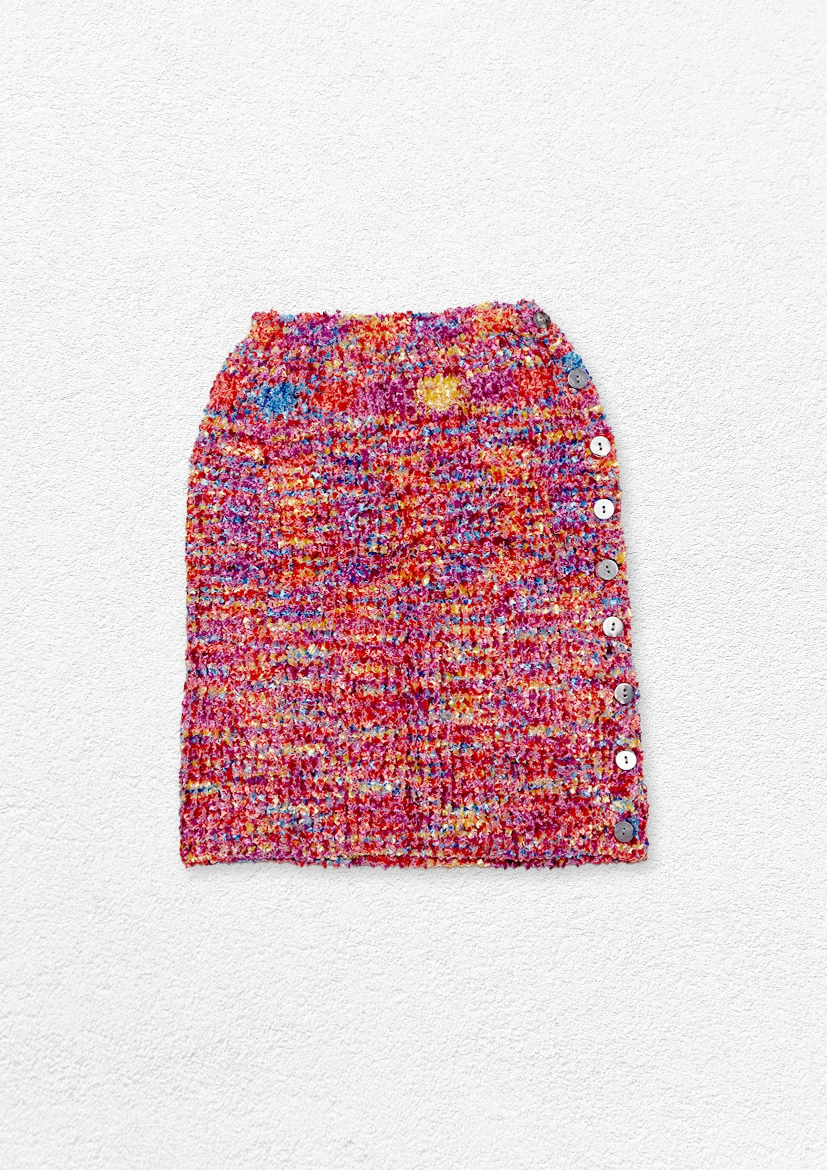 Sprinkle knit mini tube skirt - pink