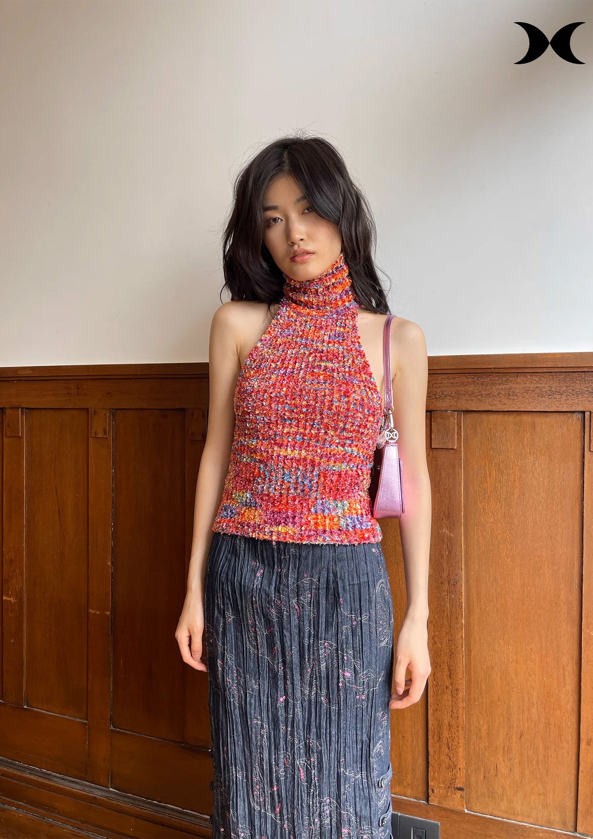 Sprinkle knit tank top - pink – Future Fusion Online