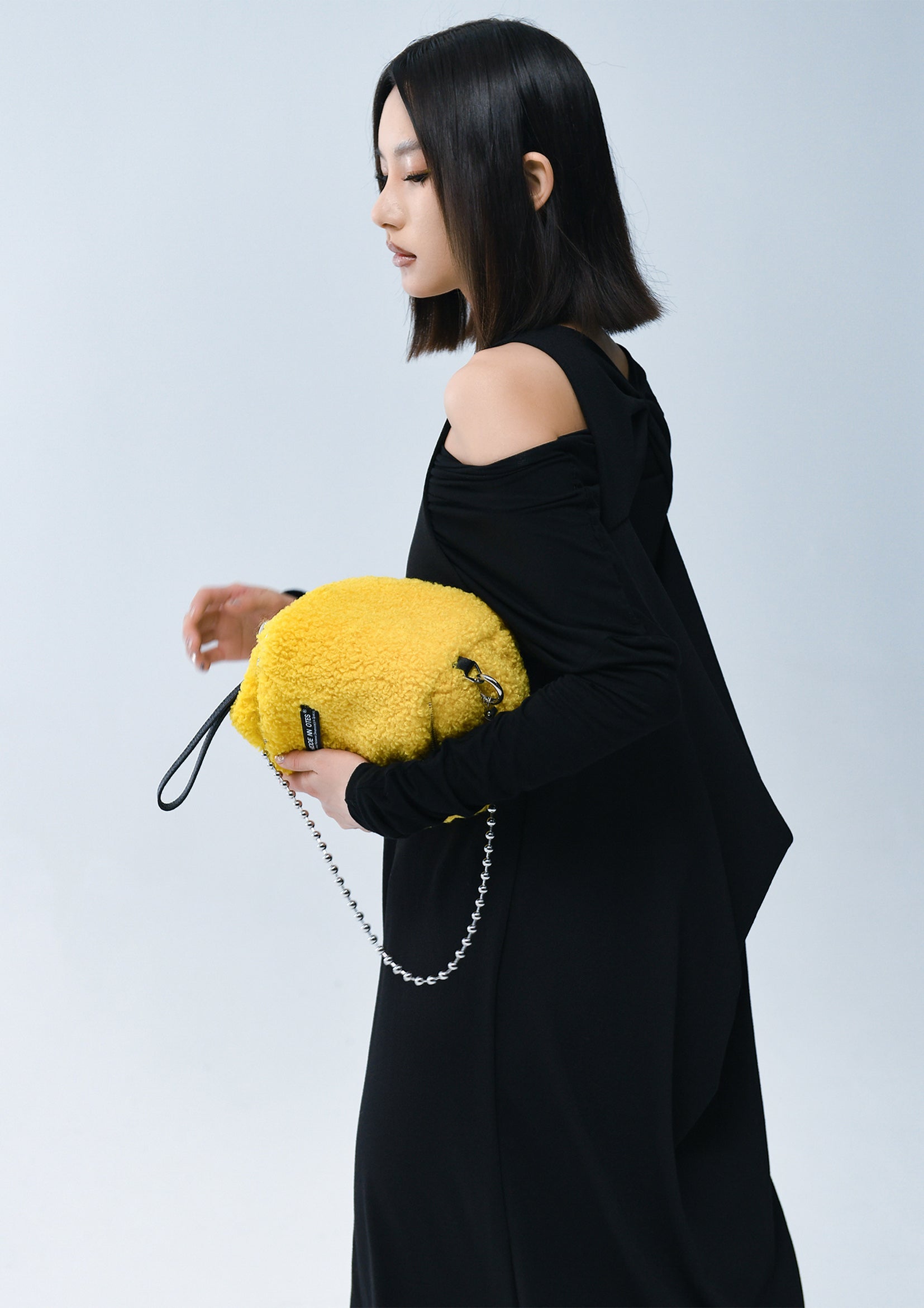 Fluffy 3-in-1 cube bag - yellow