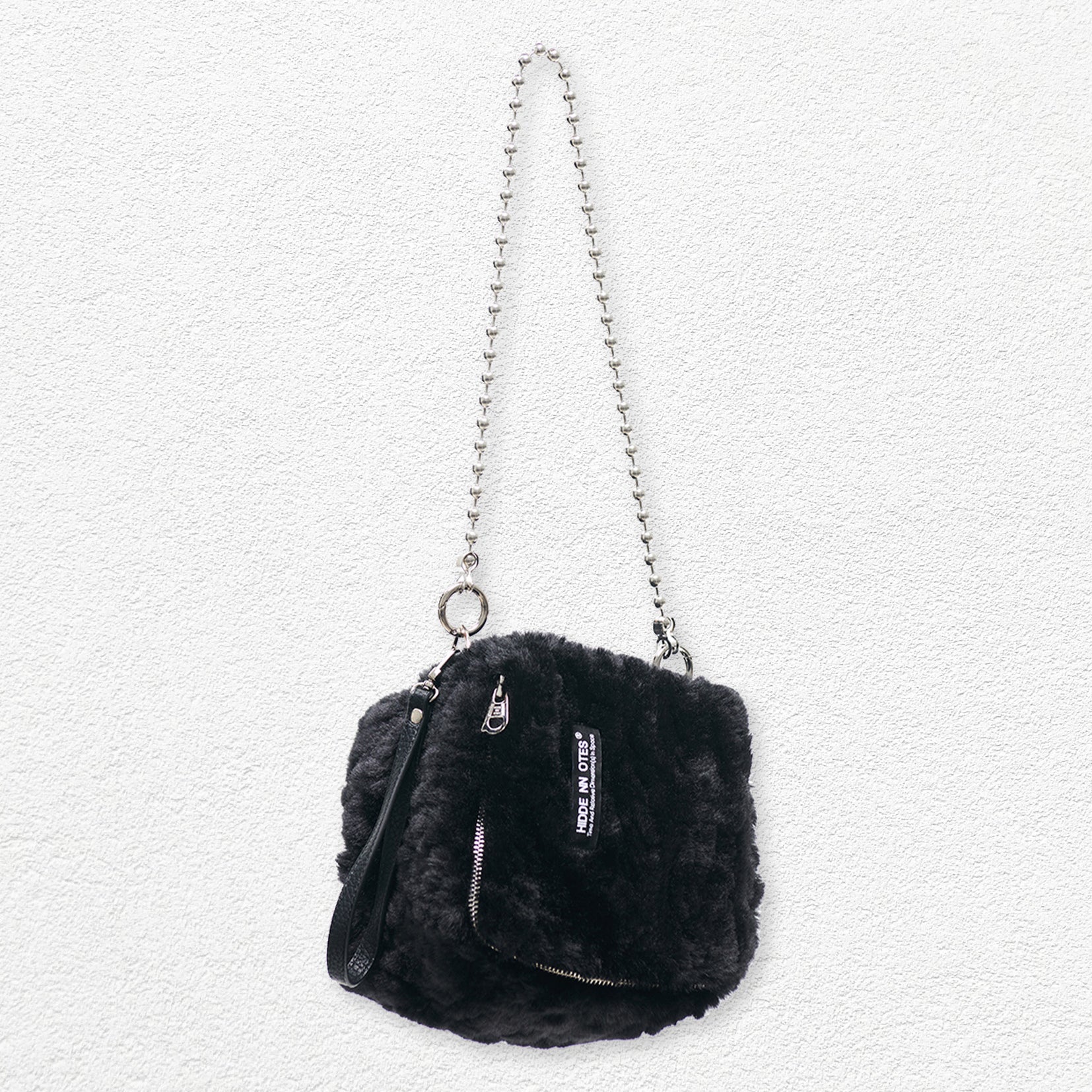 Fluffy 3-in-1 cube bag - black