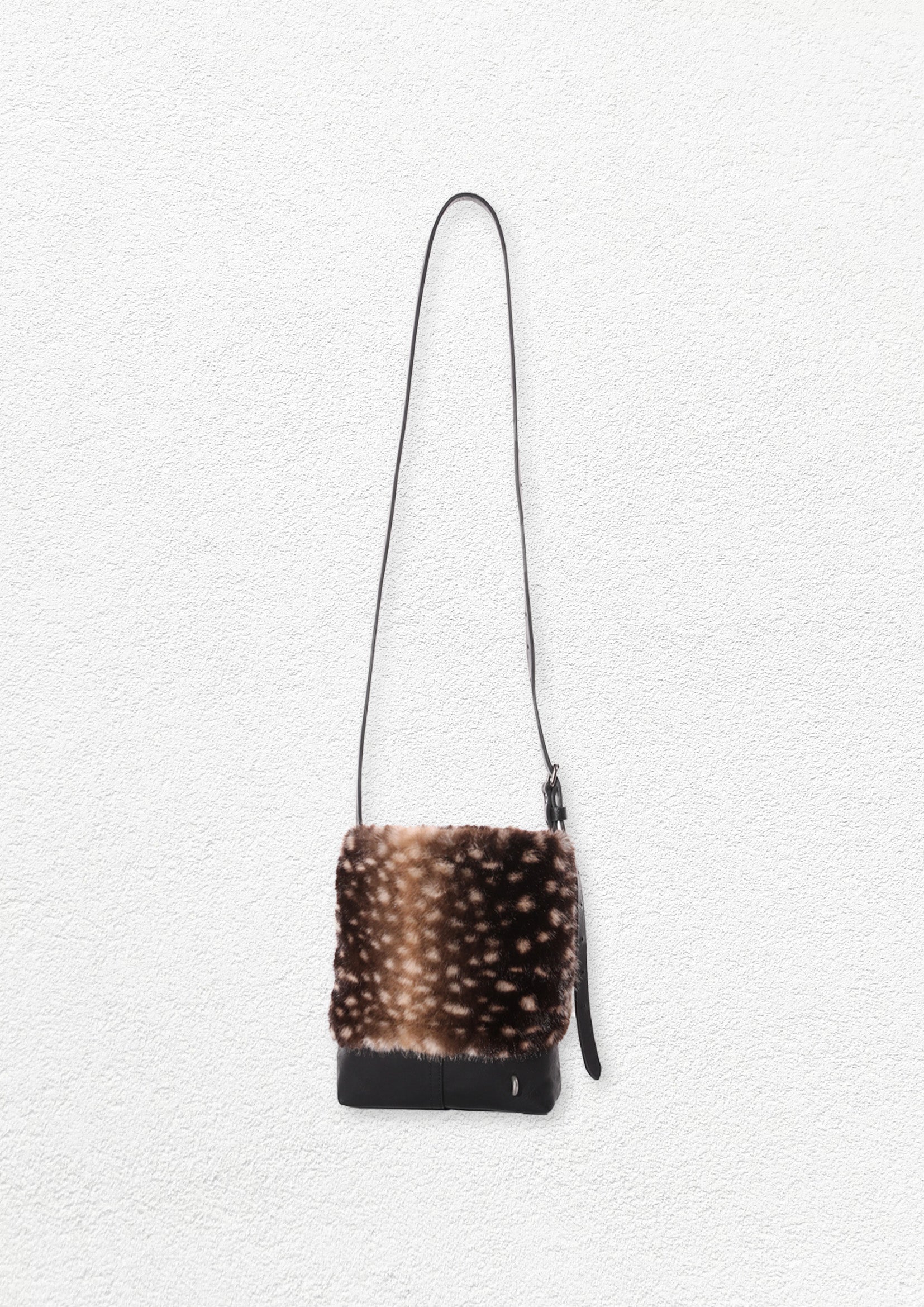 Furry splice small tote bag - deer
