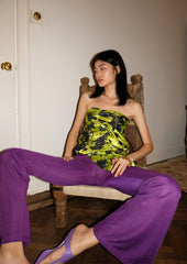 Two-way irregular shirring tube skirt/top in 2 colours