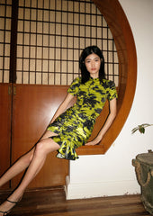 Two-way irregular shirring tube skirt/top in 2 colours