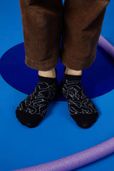 Mono low-cut sock - doodle