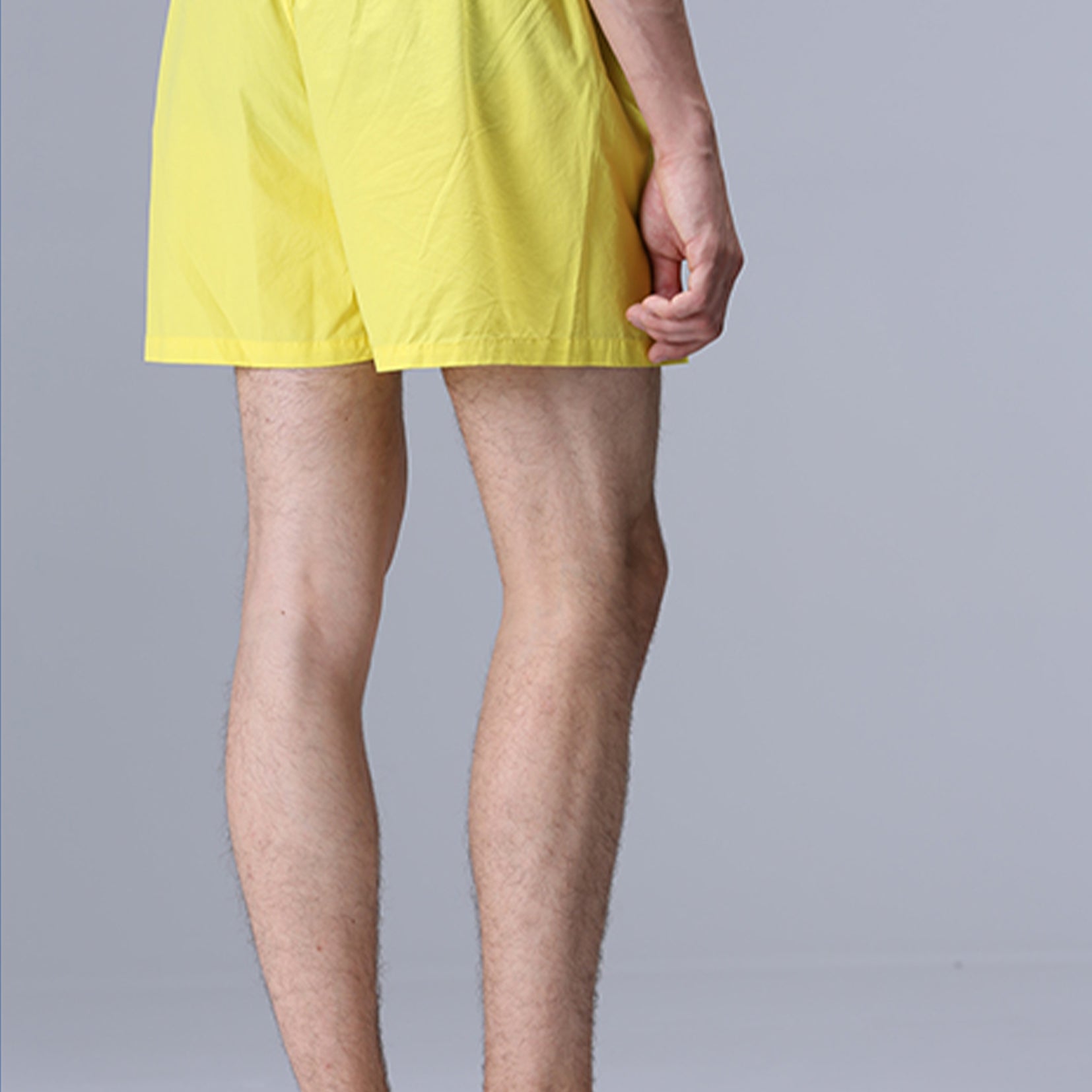 Unisex boxer shorts underwear in yellow
