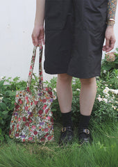 Floral tote bag