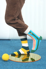 Eyes mid-calf sock in 3 colours