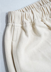 Basic high waist wide leg pants in original white
